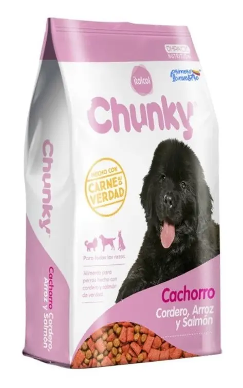 Comida Para Perros Cachorros Chunky Cordero, Arroz