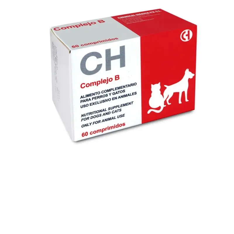 Complejo B 60 Comprimidos – Suplemento Vitamínico para Perros y Gatos | Chemical Ibérica