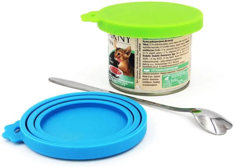 Comtim - Tapas de silicona para latas de alimentos para perros y gatos