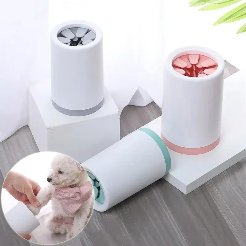 Copa Lavapatas de Silicona para Mascotas – Limpiador de Patas para Perros y Gatos