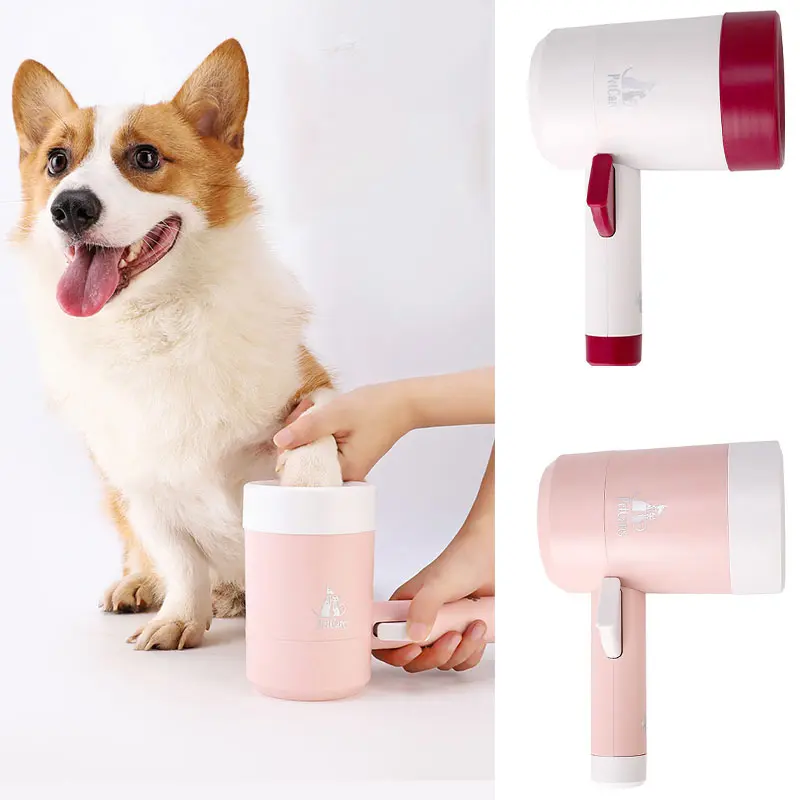 Copa Limpiapatas para Perros y Gatos – Limpieza Rápida con Cepillo de Silicona Suave