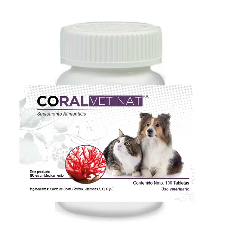 Coral VetNat 60 Tabletas ( Calcio de Coral - Osteo Articular ) CoralVetNat