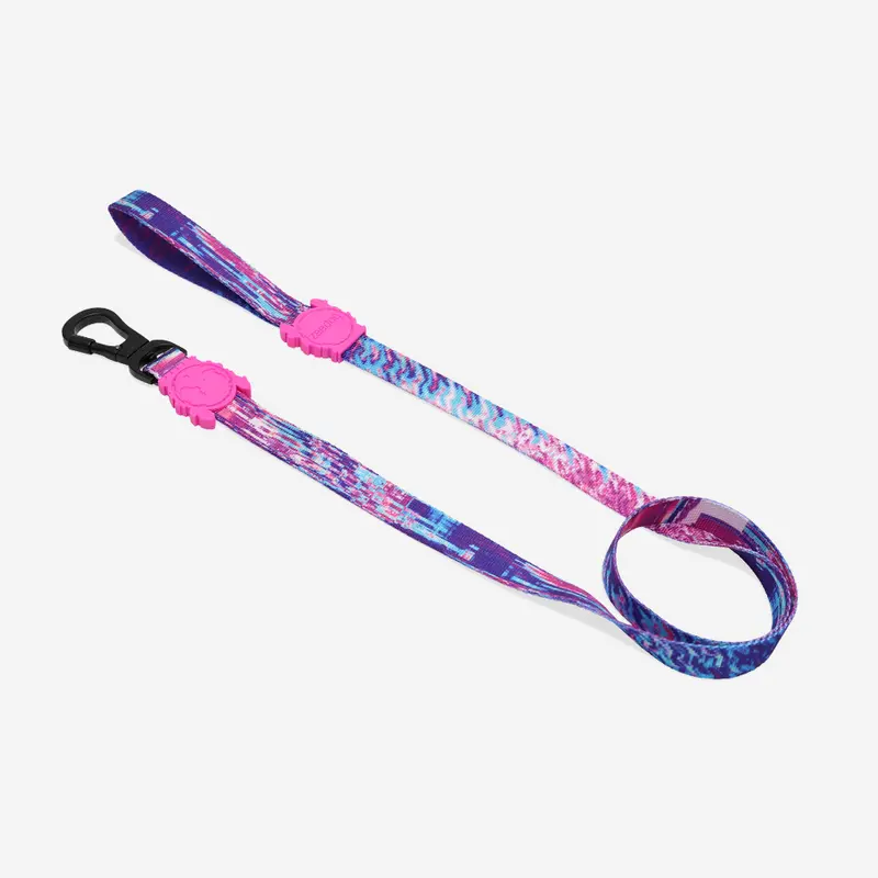 Correa para Perros Error #502 - Colección Glitch - Rosa con Azul | Zee.Dog