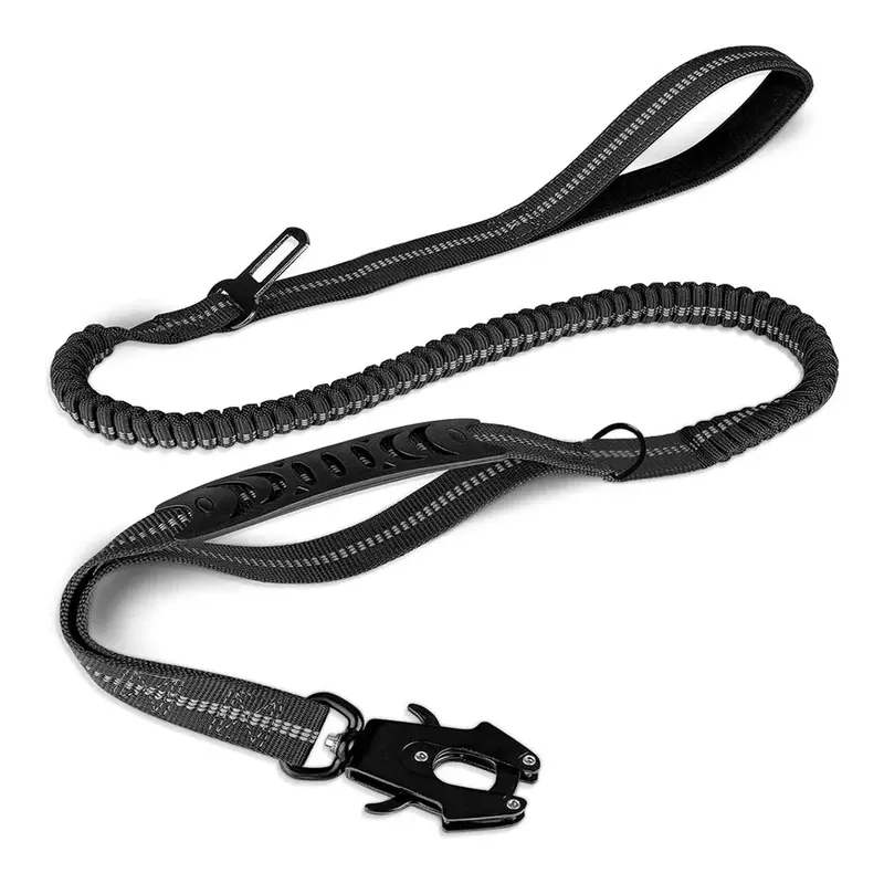 Correa Táctica para Perros con Hebilla de Rana – Cuerda de Mano con Cinturón de Seguridad