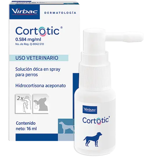 Cortotic 16 mL ( Solución ótica para perros, en spray)