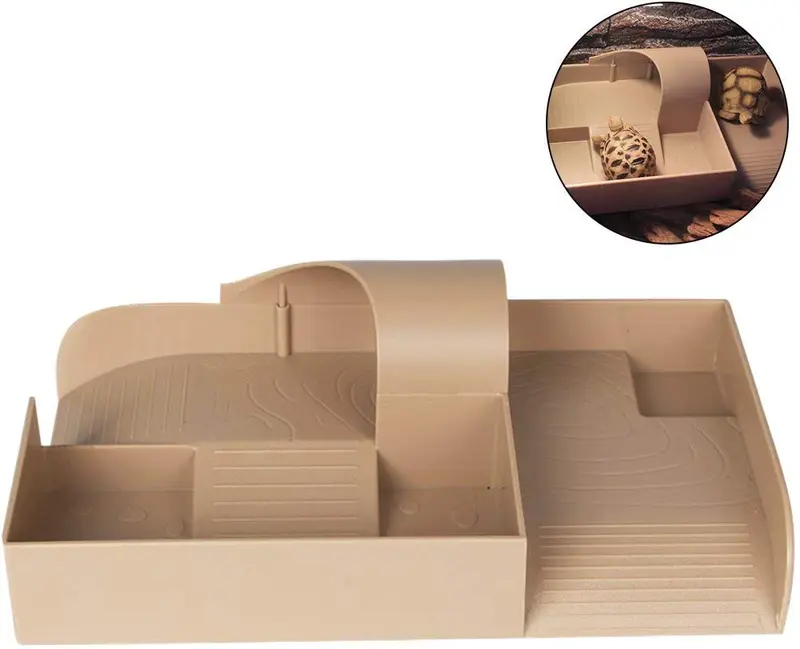 Creation Core Deluxe – Tortuga Laguna con rampa de vaso Vivarium Box Reptile Habitat para Tortoise anfibio acuario tanque