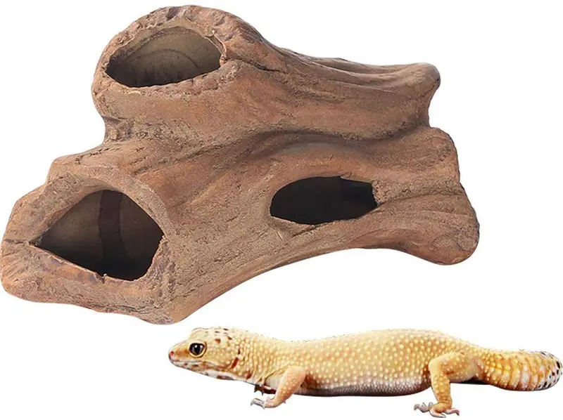 Creation Core Lizard Ocultar Rama de Cerámica Forma de Serpiente Decoración de Escalada Reptiles Hábitat Decoraciones de Acuario Plataforma Ocultos Refugio de Peces Ocultar Cuevas