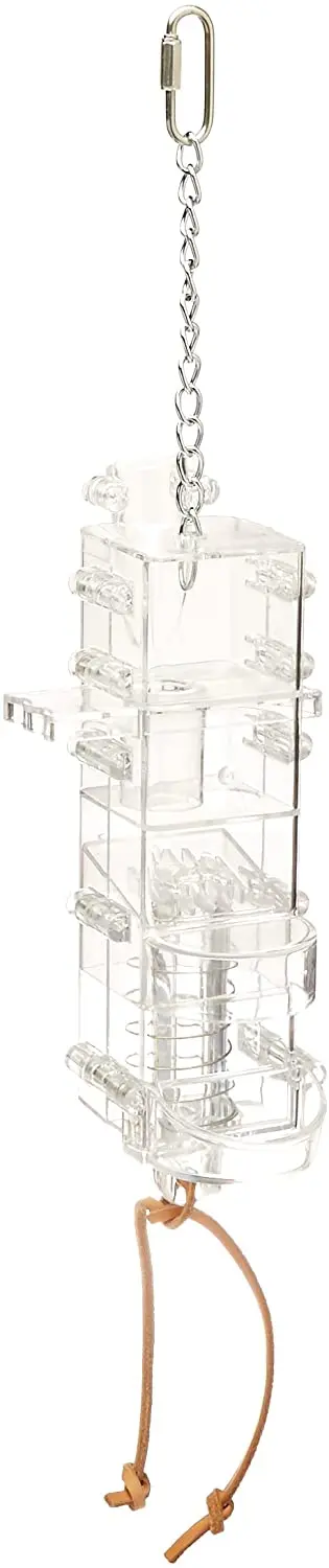 Creative foraging sistemas + E487 Tug 'n Slide Torre alimentador de mascotas, 11 por 4,5 por 4.5-inch