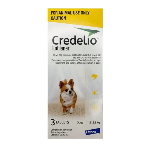 CREDELIO 56.25 MG / 1.3 - 2.5 KG PRECIO POR UNIDAD