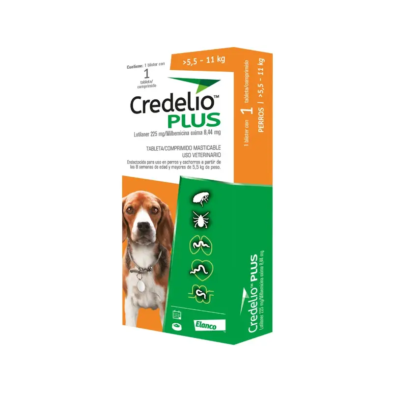 Credelio Plus  5,5–11 kg en 1 Comprimido