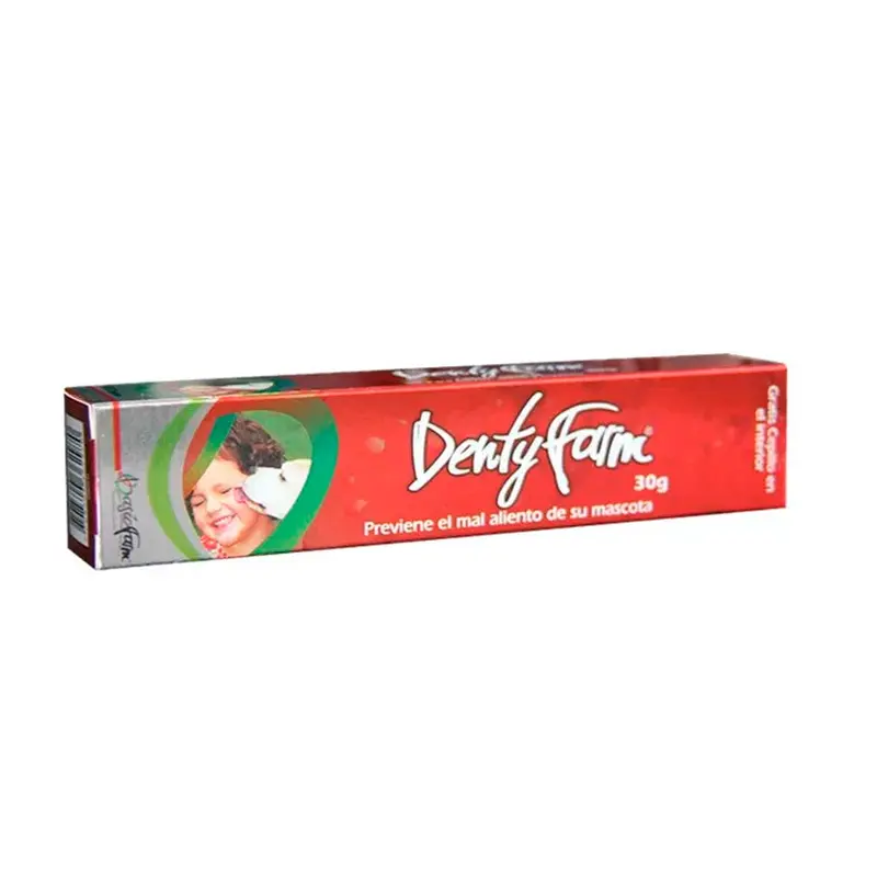 Crema Dental Perro Y Gato Denty Farm Con Clorhexidina 30Gr