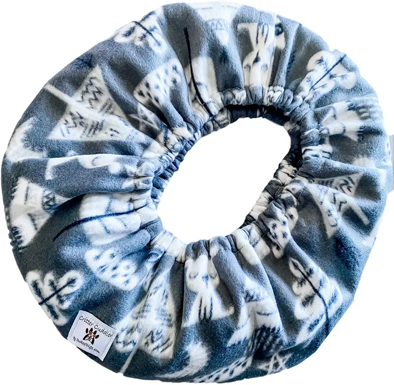Critter Cuddler Small Animal Carrier and Bonding Pouch Anti-Anxiety Interactive Play Exercise Ring Therapeutic for Pet & Handler Small Dog Cat Hedgehog Puppy Travel Sling - Made in USA (Woodland)