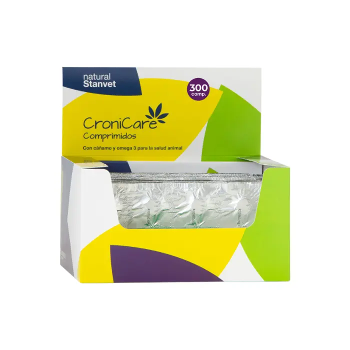 CroniCare 300 Comprimidos | Cáñamo y Omega 3 para Perros y Gatos