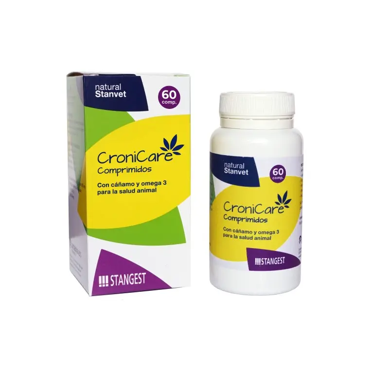 CroniCare 60 Comprimidos | Cáñamo y Omega 3 para Perros y Gatos