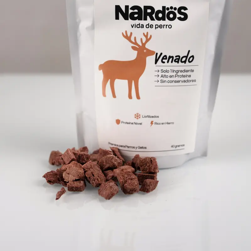 Cubos de Venado Liofilizado — Proteína Novel y Rico en Hierro | Método Nardos