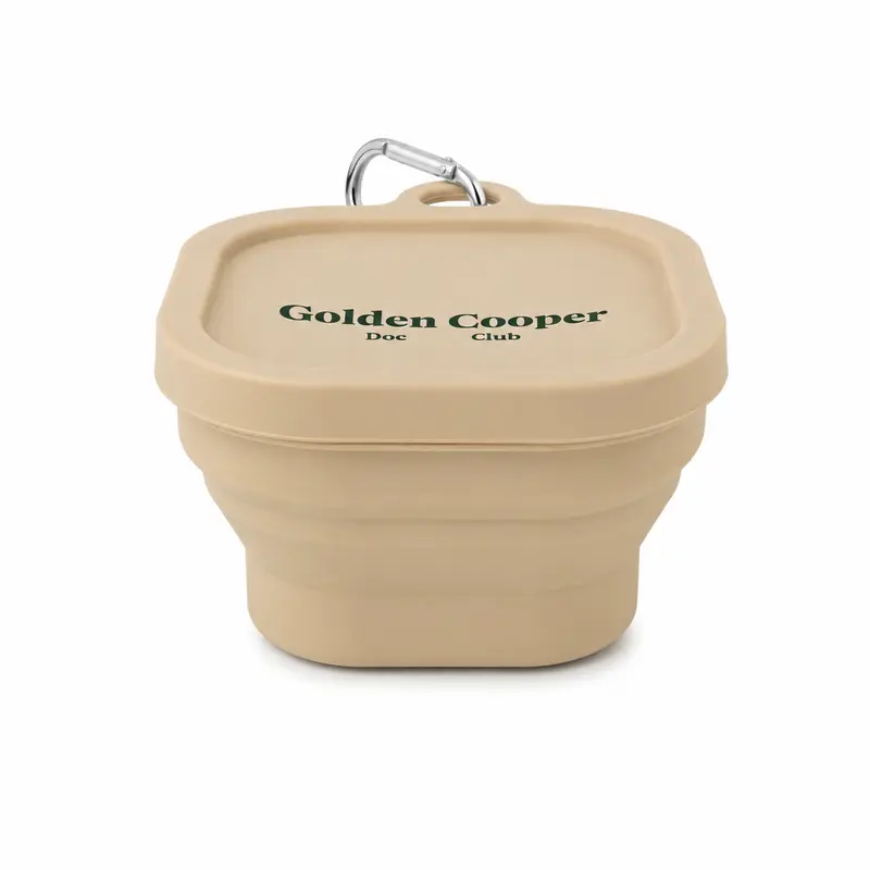 Cuenco plegable beige