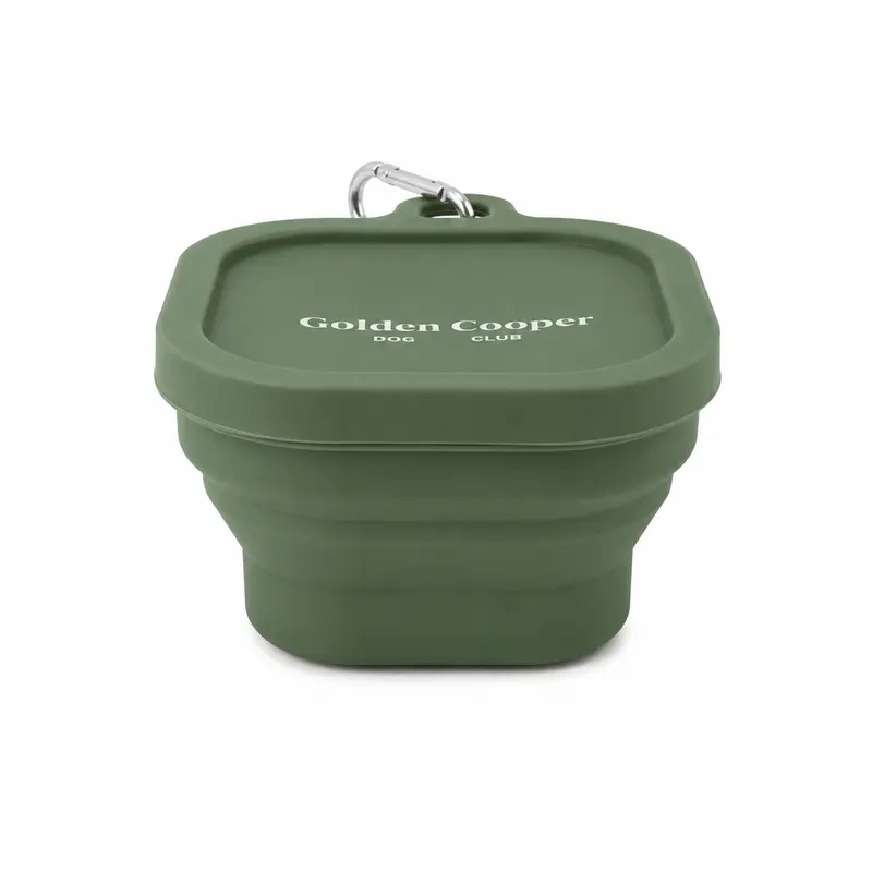 Cuenco plegable verde