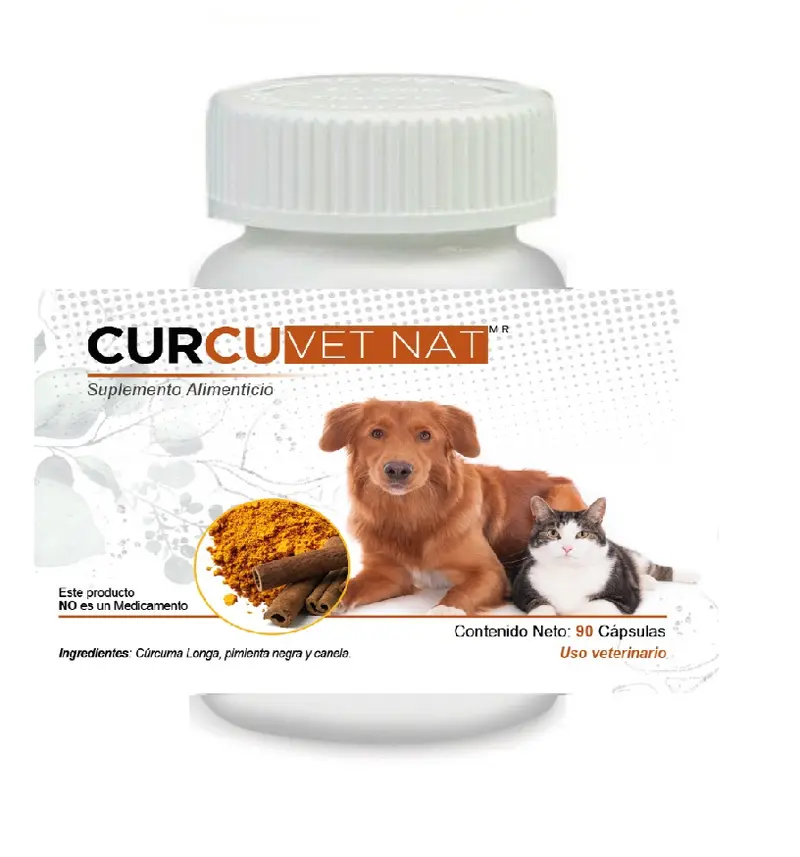 Curcu VetNat 90 Cápsulas (Cúrcuma) CurcuVetNat