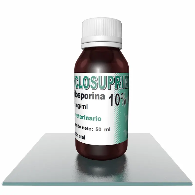 Cyclosuprim 10% Suspensión oral 50 mL ( Tratamiento para Dermatitis Atópica canina) Agotado Temporalmente
