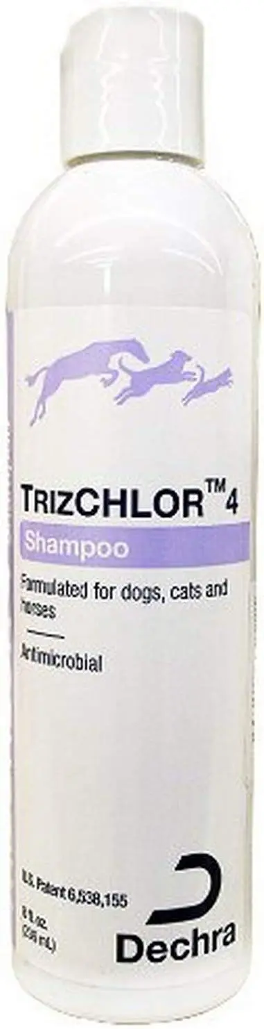 Dechra. TrizChlor 4 Champú, 8 onzas, Versión original.