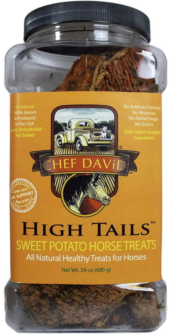 Delantero Porche Mascotas Chef David High Tails - Dulce Patata Caballo Treats 24 oz