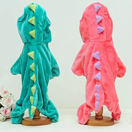 Delifur - Disfraz de dinosaurio, disfraz de Halloween, con capucha para gatos