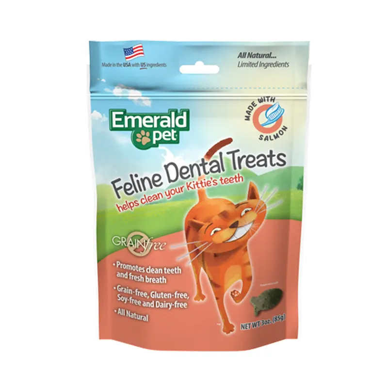 Dental Salmon Esmerald Pet Cat Snack