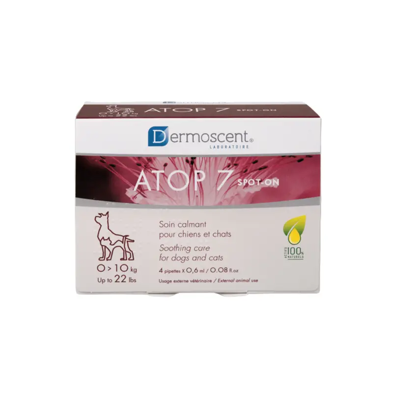 Dermoscent Atop 7 Spot-On For Dogs 0-10 Kg 4X0.6 Ml