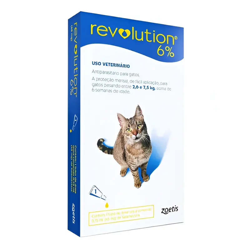 Desparasitante Externo Para Gatos Revolution Azul 45 Mg 5-16 LB