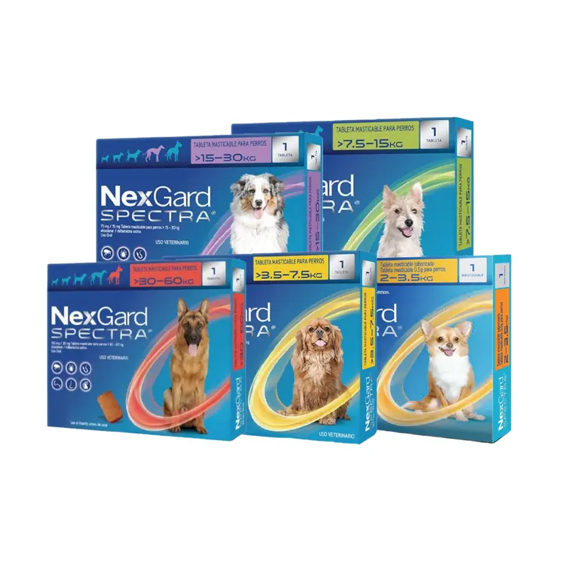 Desparasitante Interno y Externo para Perro Nexgard Spectra