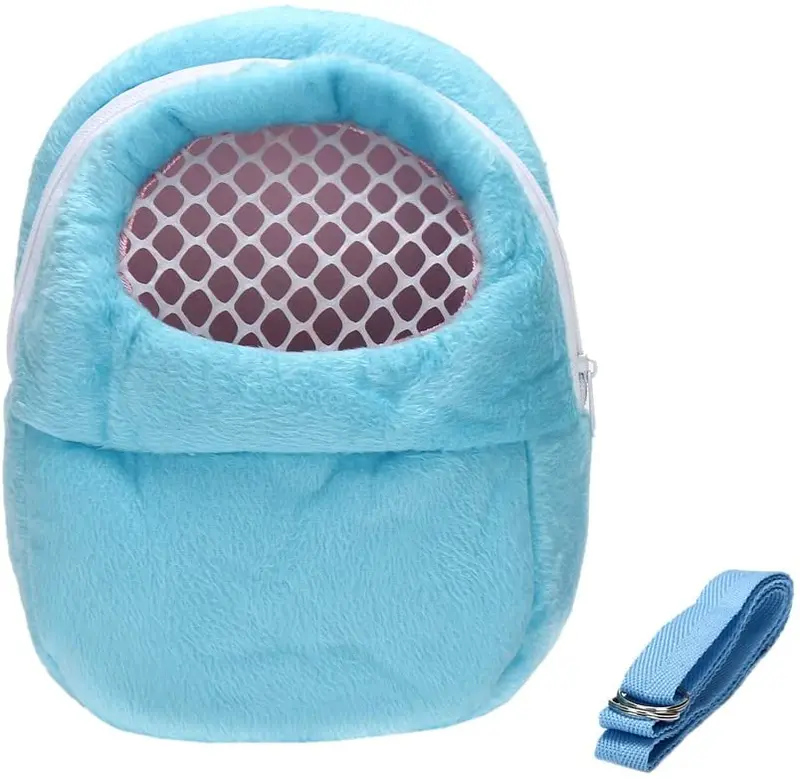 Detop - Bolsa transportadora para mascotas, hámster portátil, transpirable, bolsa de salida, para mascotas pequeñas, como erizo, azucarero, ardilla, etc.