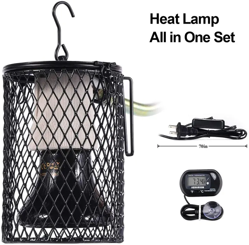 DGE - Bombilla para lámpara de calor reptil (cerámica, 100 W)