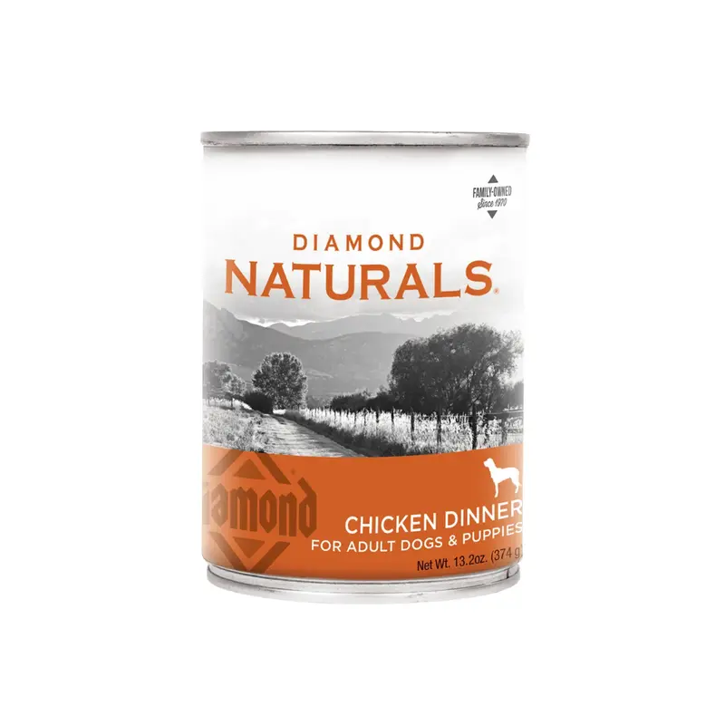 Diamond Chicken Dinner For Adult Dogs & Puppies Lata 374 G