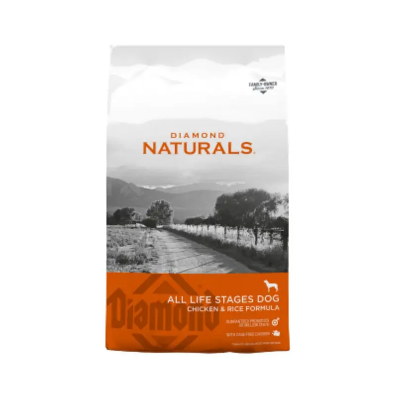 Diamond Naturals All Life Stages Dog Chiken & Rice 40 Lbs. (18.14 Kg)