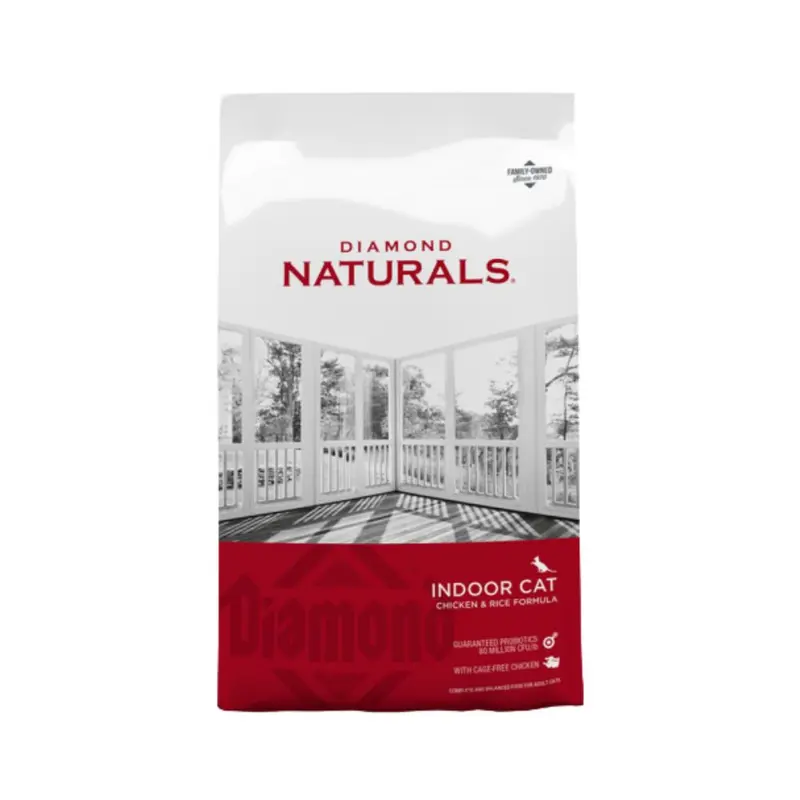 Diamond Naturals Indoor Cat Chiken & Rice 6Lbs. (2.72Kg)