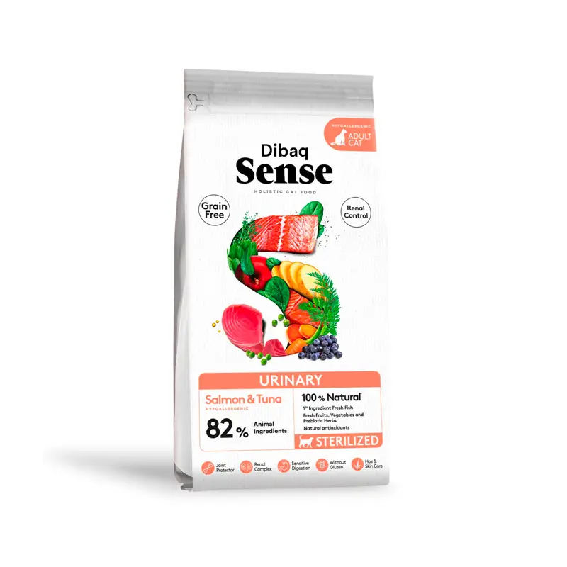 Dibaq Sense Grain Free Urinary con salmón y atún pienso para gatos