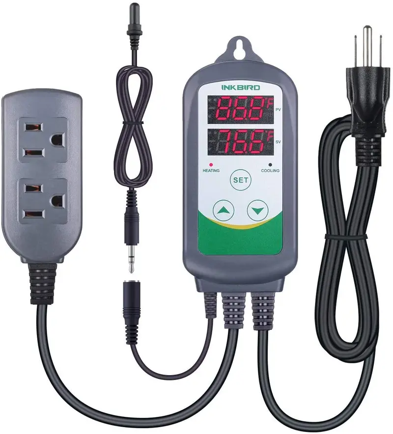 Disipadores de calefacción y refrigeración para acuario, termostato, sonda acuática, sensor ITC-308S, calentador con doble fase de CA 100 ~ 240 V, 1200 W
