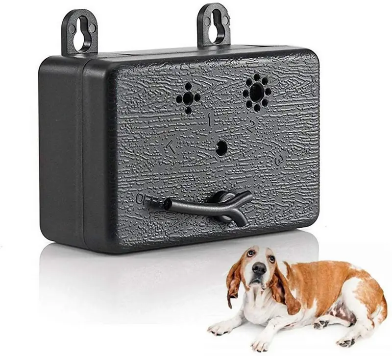 Dispositivo de control de corteza para perros Lazaga, antiladridos ultrasónicos para perros, control de corteza sónica y silenciador para detener ladridos, negro