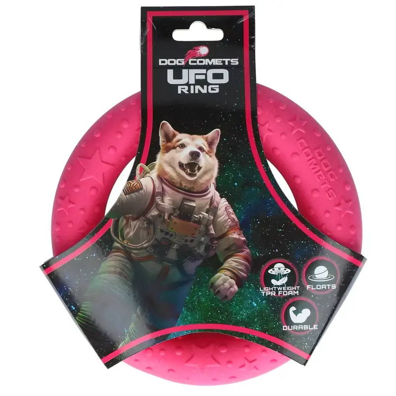 Dog Comets UFO Ring Medium Pink