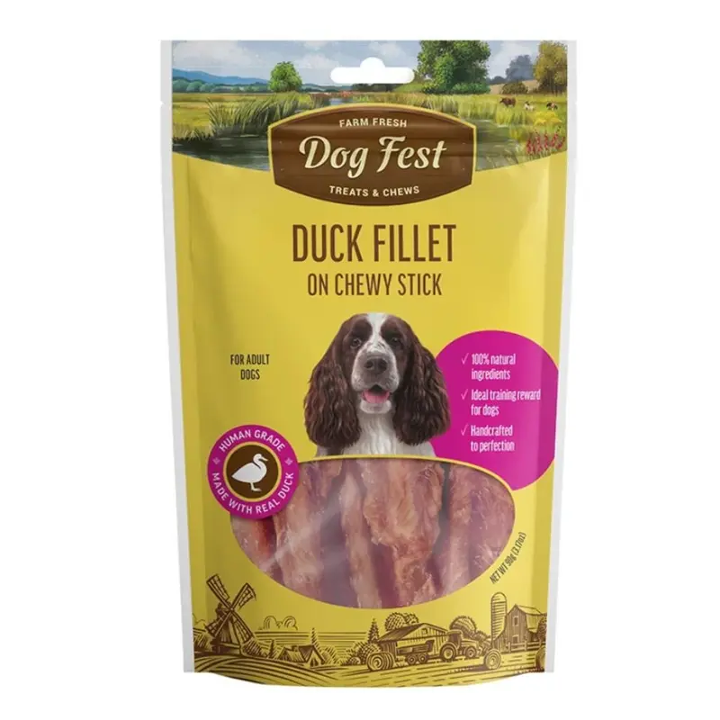 Dog Fest Filete de Pato en Barra Masticable 90gr