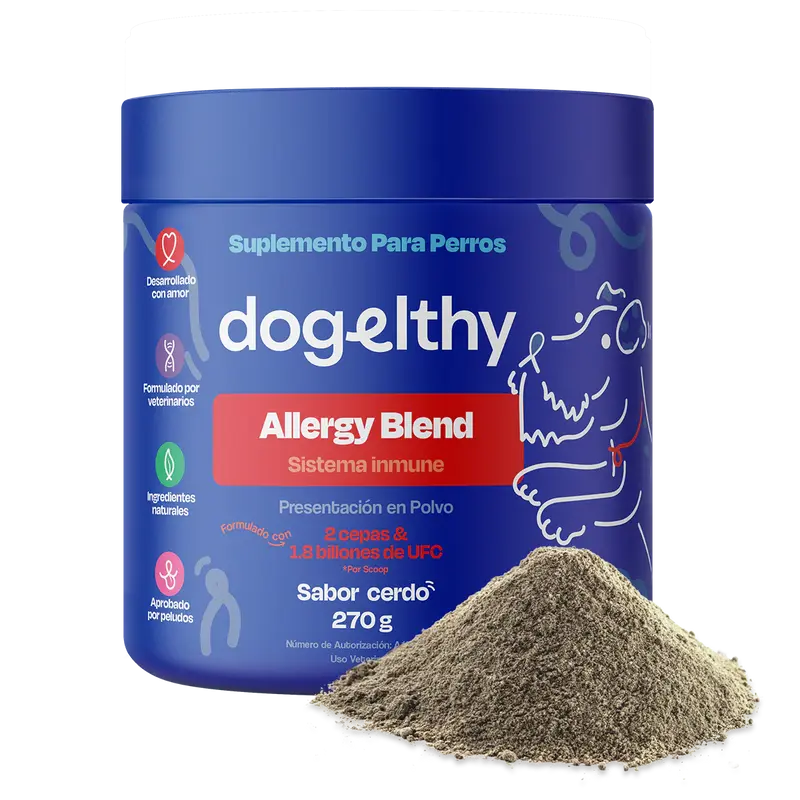 Dogelthy Allergy Blend Sabor Cerdo 270 g (Alergias ) Suplemento para el SIstema Inmune