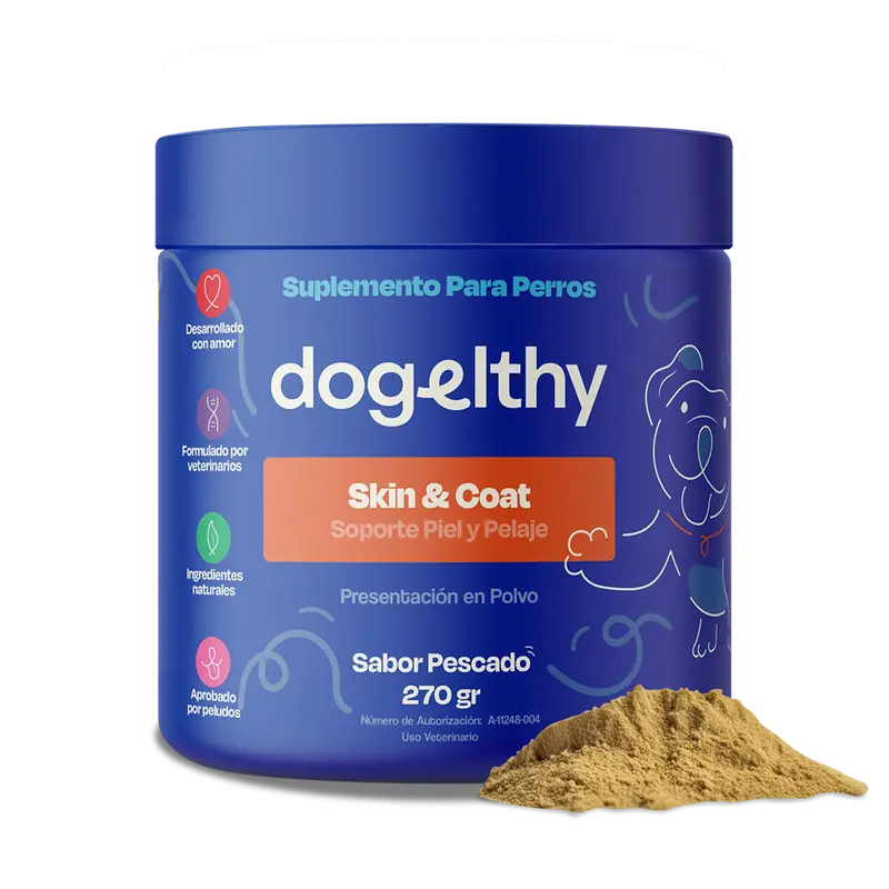 Dogelthy SKIN & COAT Sabor Pescado 270 gr ( Pelaje y Piel )
