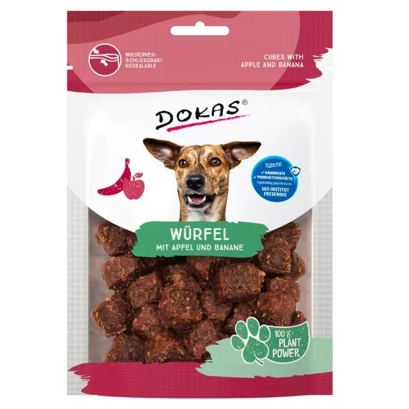 Dokas Cubos Manzano y platano 105gr