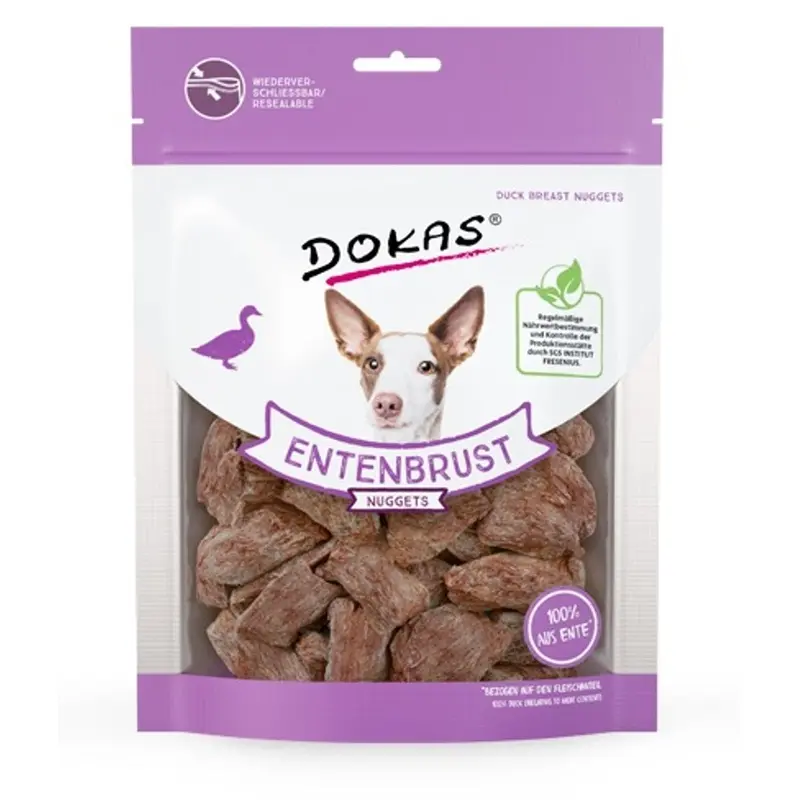Dokas Nuggets de pechuga de pato para perro 110gr