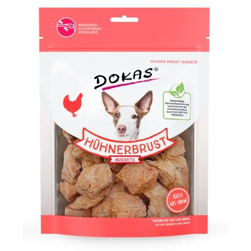 Dokas Nuggets de pechuga de pollo para perro 110gr