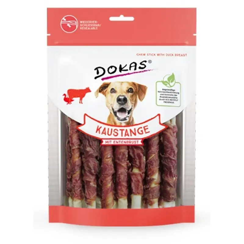 Dokas Rollo de piel de buey con pechuga de pato para Per