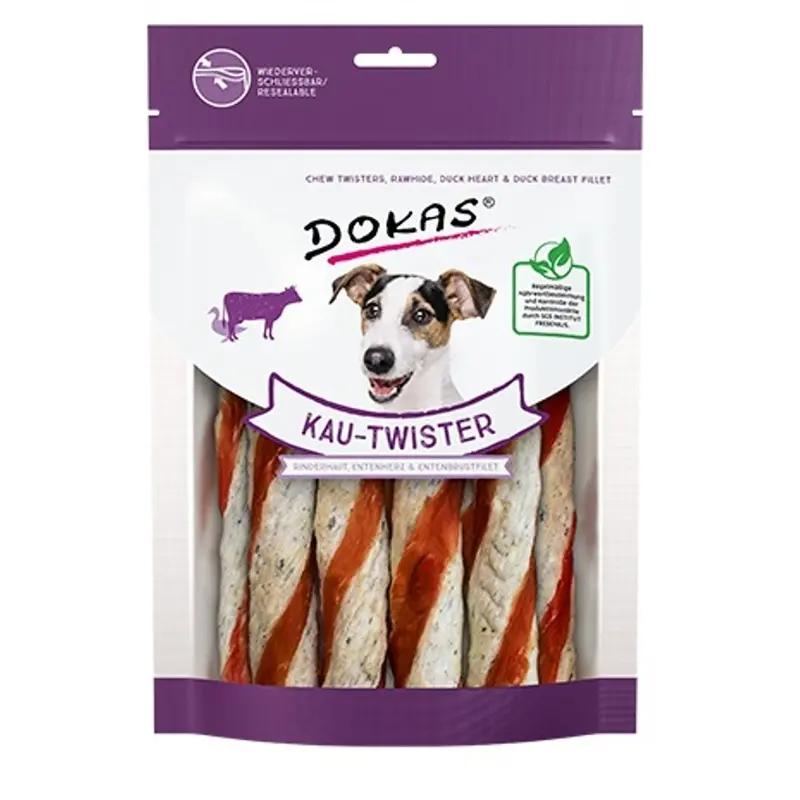 Dokas Rollo de piel de vaca con corazón y pechuga de pat