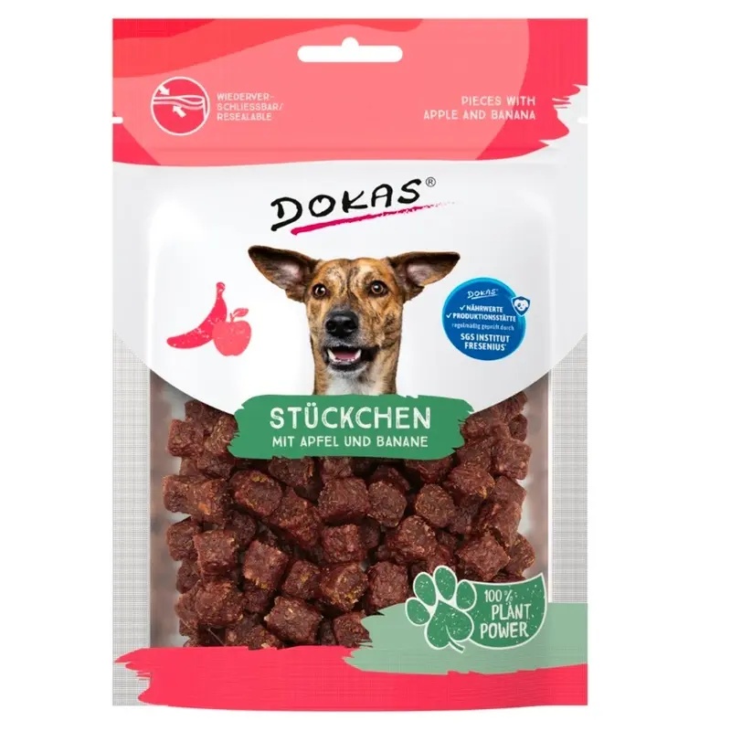 Dokas Trozos Manzano y plátano 105gr