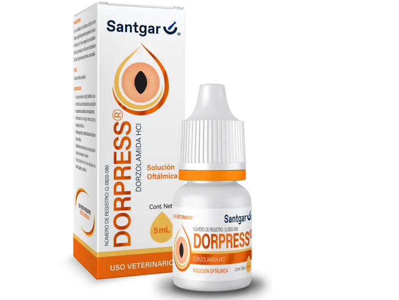 Dorpress 5 mg SANTGAR ( solución oftálmica ) ANTES Dorzolavet