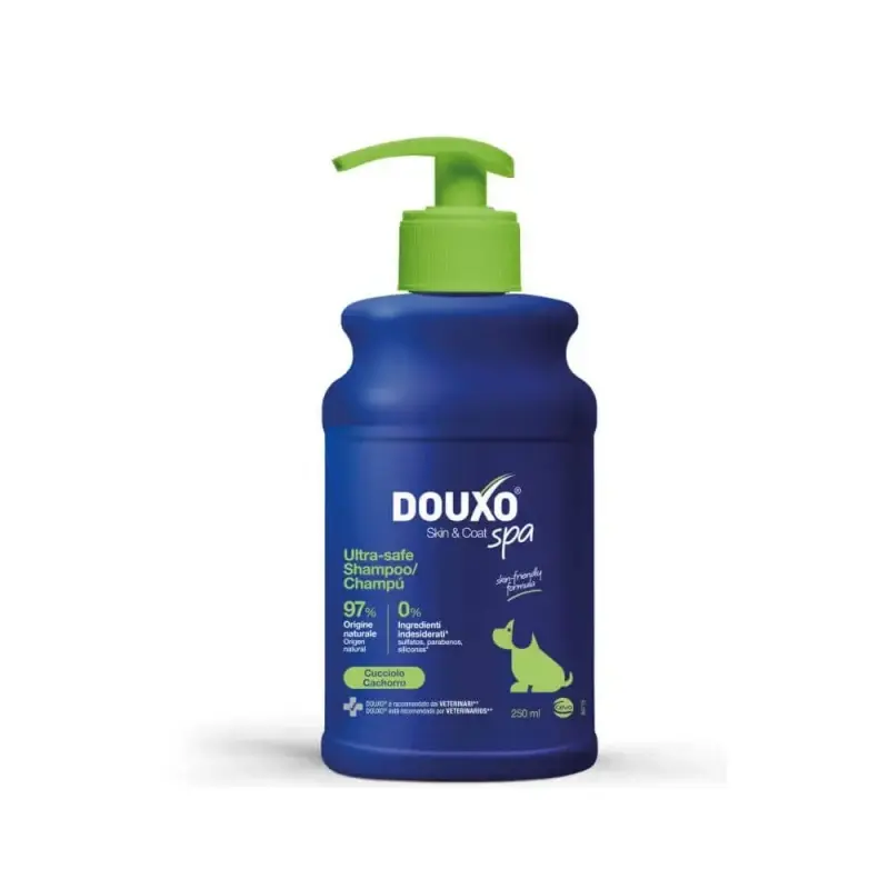 DOUXO S3 CARE Champú Suave para Cachorros y Gatitos – 250 ml